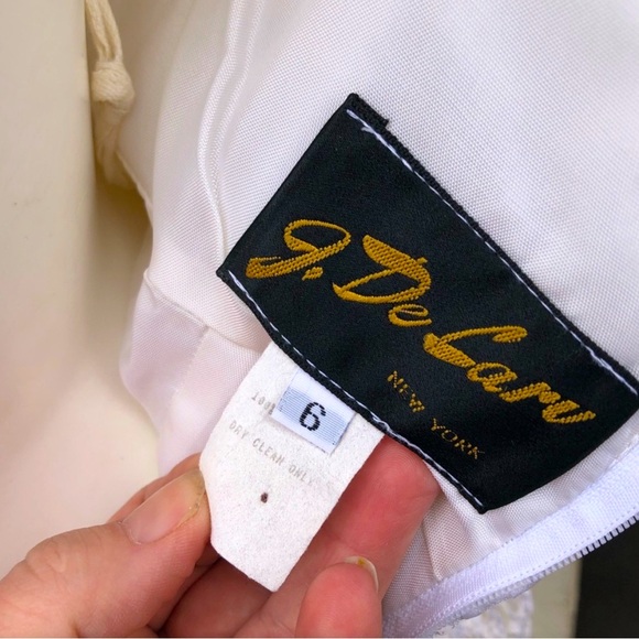 Vintage Delaru 80s Bob Mackie Style Strapless Cocktail Dress - Picture 5 of 5